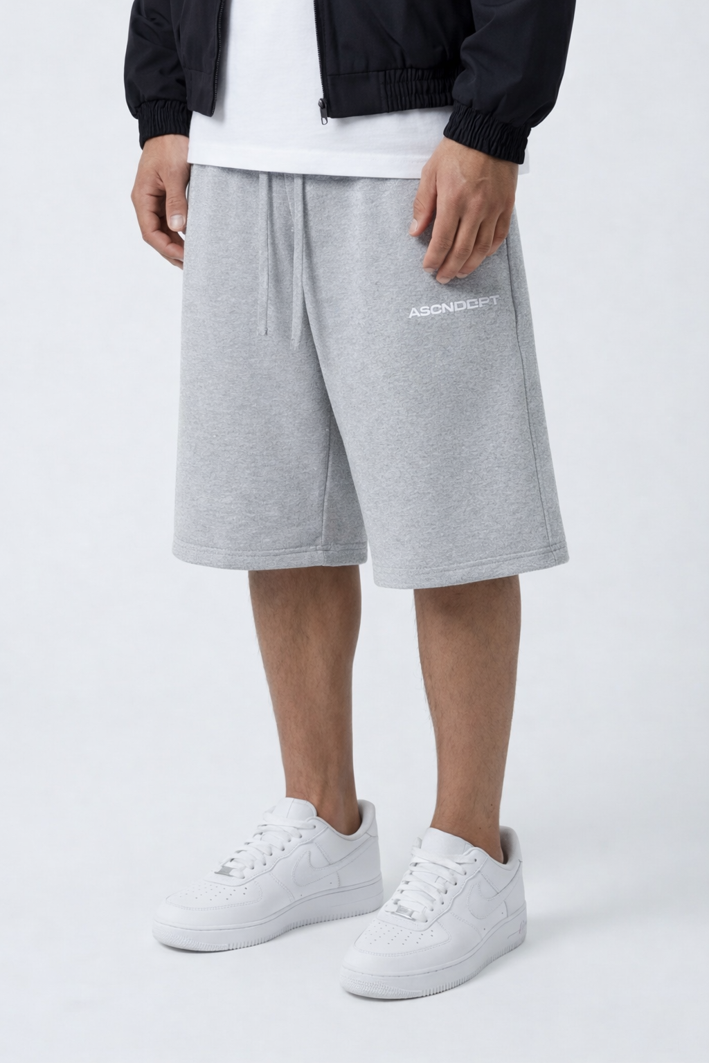 SWEAT JORTS - GRAY