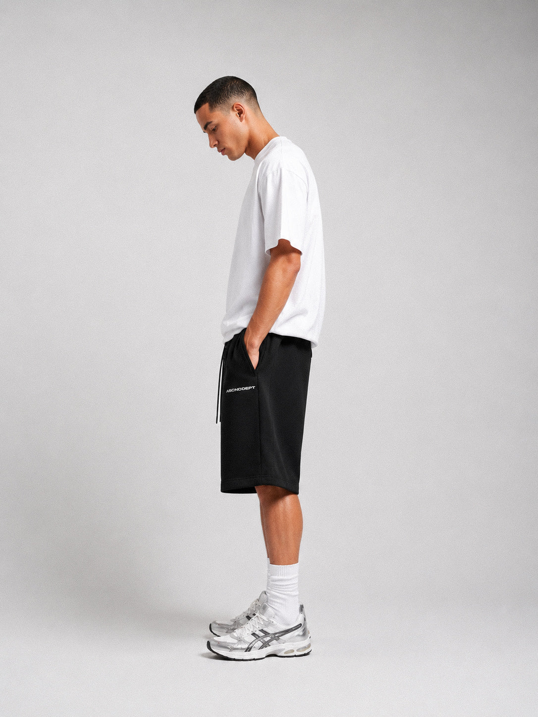 SWEAT JORTS - BLACK