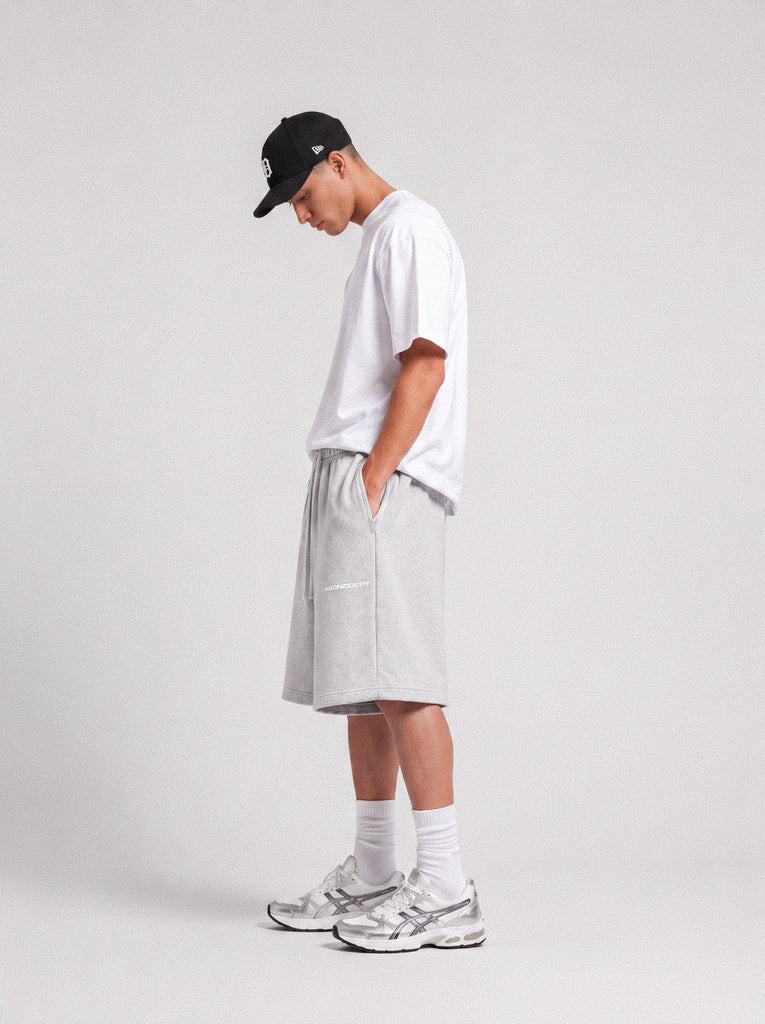 SWEAT JORTS - GRAY